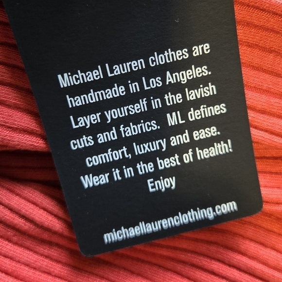 Michael Lauren Ribbed Ultra-Soft, Eden Short Sleeve Mini Dress, Rust, Small, NWT - Picture 4 of 10